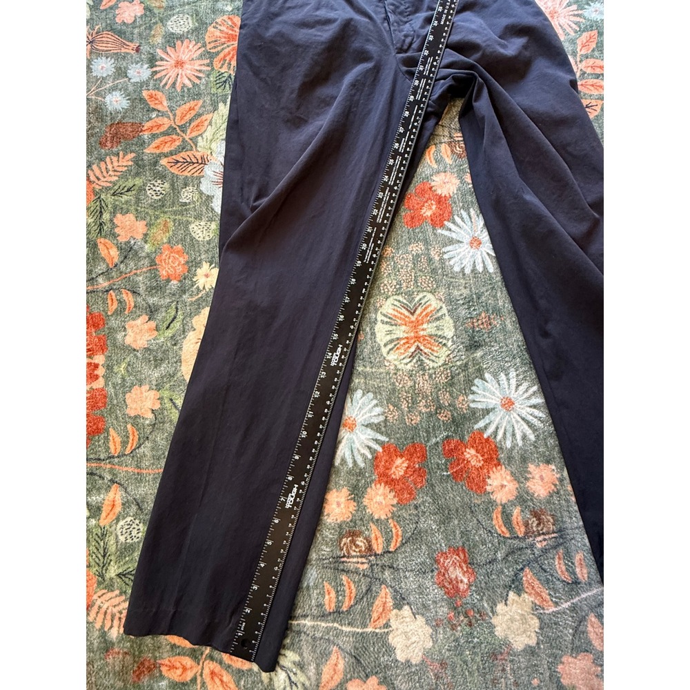 Prada Milano Womens Navy Blue Cotton Twill Trousers‎ Button Fly Made in Italy 48 - Picture 9 of 14